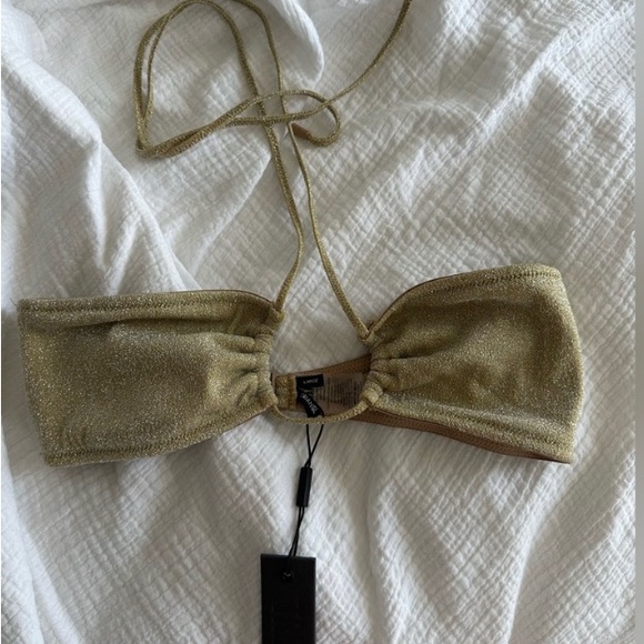 triangl swimwear Swim Triangl Gold Bikini Poshmark